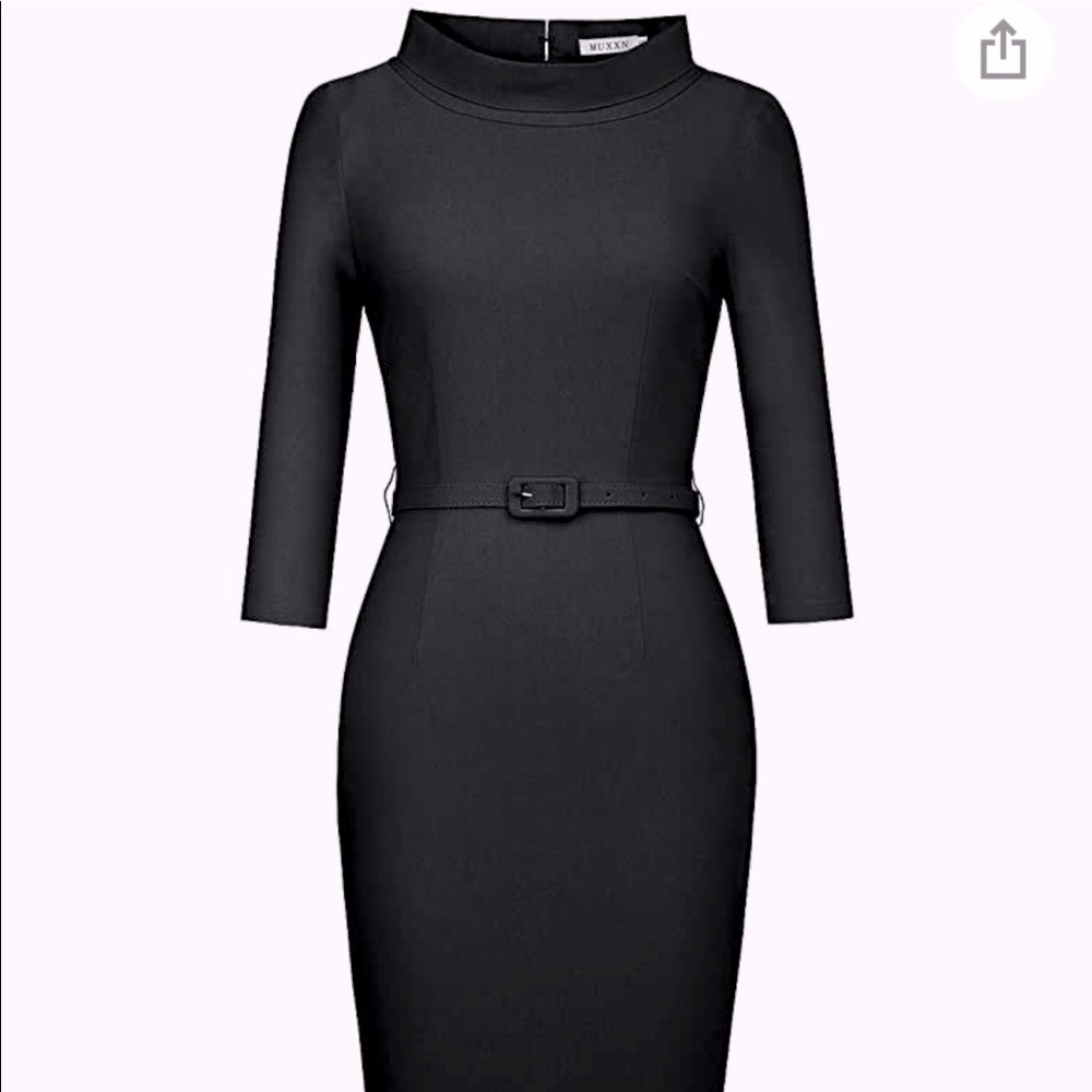 Black Vintage Style Dress - Large